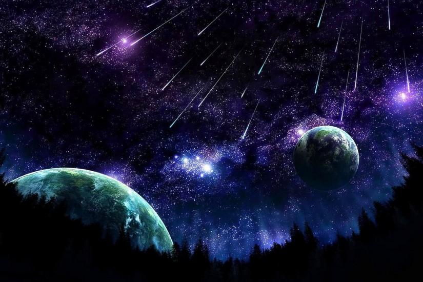 Free desktop wallpapers and backgrounds with meteor shower, cosmos, planet,  space, universe. Wallpapers no.