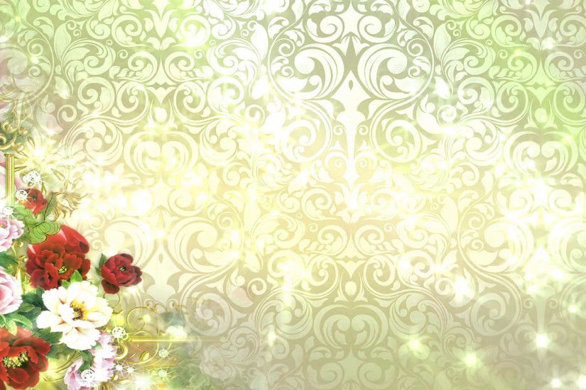 Abstract Flower Wedding Background