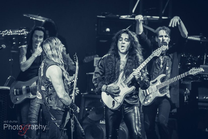Generation AXE concert at Queen Elizabeth Theatre, Vancouver BC, April 7  2016 - Steve Vai, Yngwie Malmsteen, Zakk Wylde, Nuno Bettencourt and Tosin  Abasi at ...