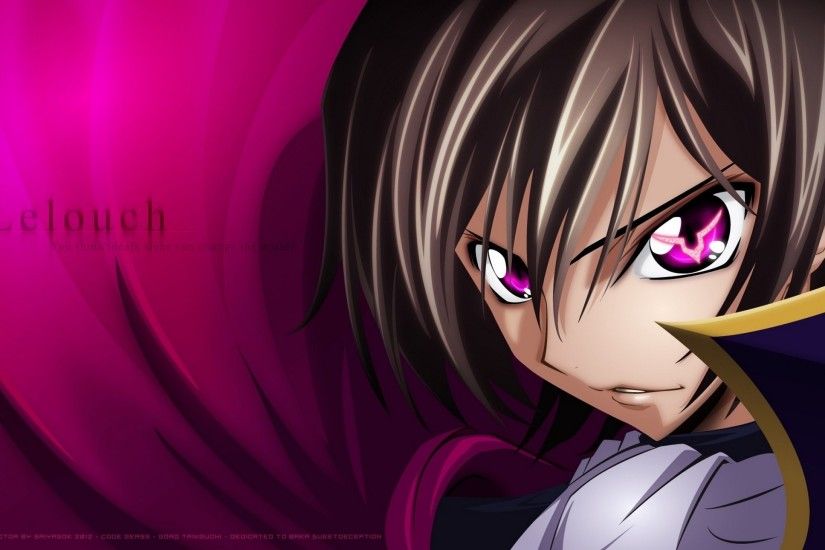 Code Geass Lelouch Lamperouge Face Anime Wallpaper 1080p Full Hd OmA810