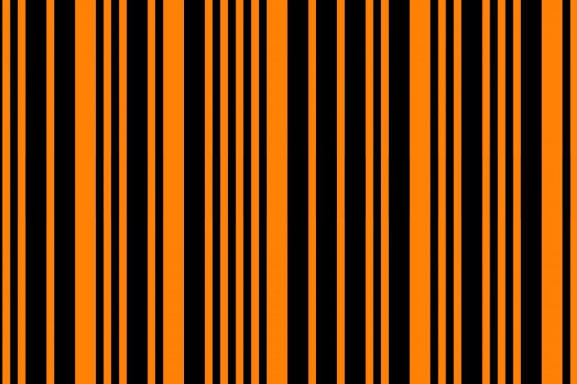 Orange bar code on a black background