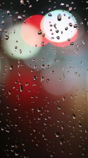 Bokeh Rain Night Window Pattern Background #iPhone #6 #wallpaper