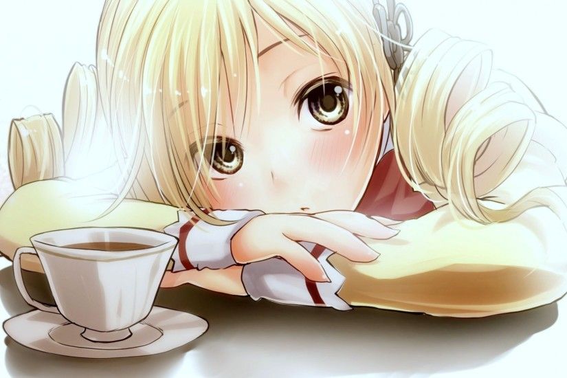 Wonderful Wallpaper Background of Girl with Cup