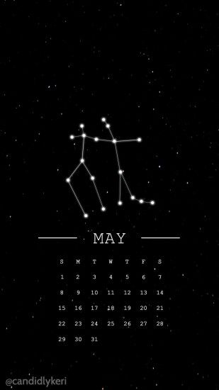 Gemini horoscope constellation may 2016 calendar wallpaper free download  for iPhone android or desktop background on