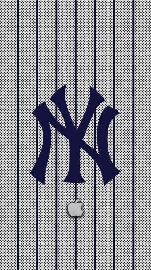 View Larger Image New York Yankees Logo iPhone Wallpaper