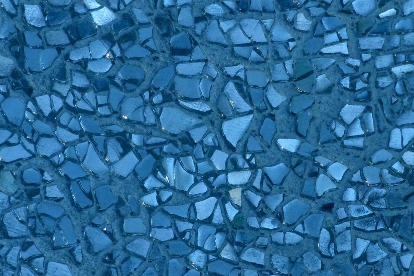 Blue Broken Glass Background