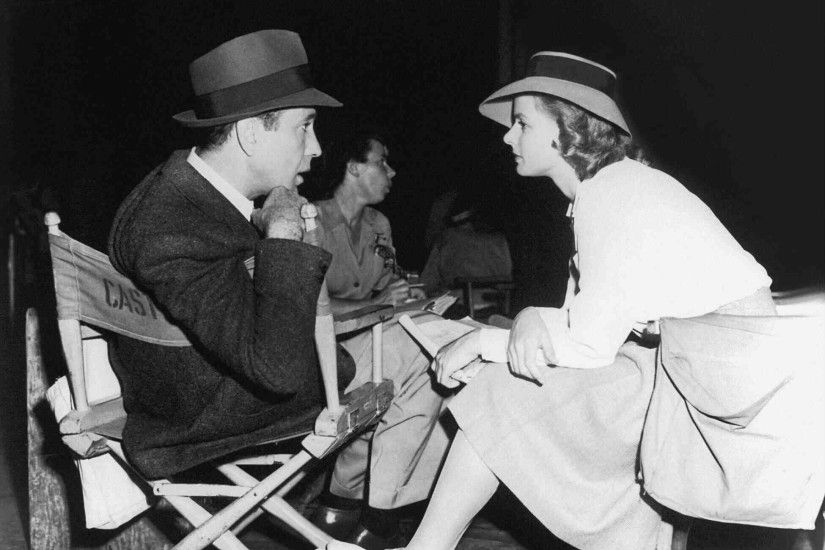 Humphrey Bogart & Ingrid Bergman on the set of Casablanca. Wallpaper and  background photos of Humphrey Bogart & Ingrid Bergman for fans of Classic  Movies ...