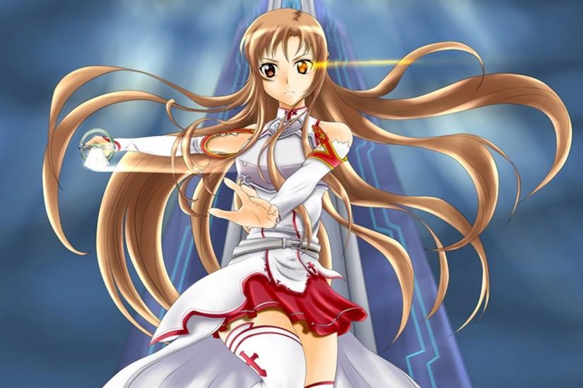 Brunettes long hair brown eyes anime Sword Art Online Yuuki Asuna wallpaper  | 1920x1080 | 259914 | WallpaperUP