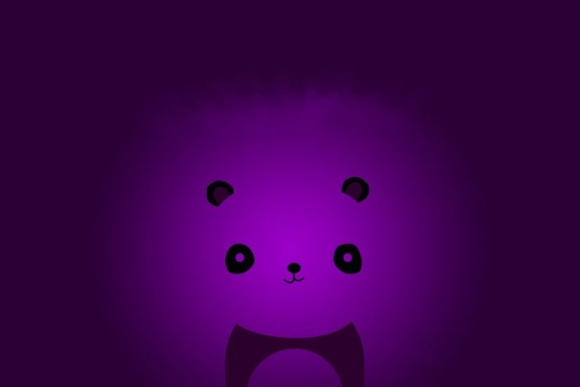 Abstract minimalistic violet panda bears wallpaper | 1920x1200 | 61005 |  WallpaperUP