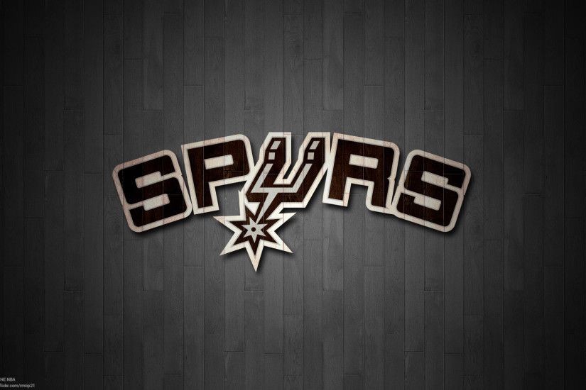 NBA 2017 San Antonio Spurs hardwood logo desktop wallpaper