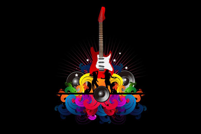 Abstract Guitar Wallpaper Desktop Background