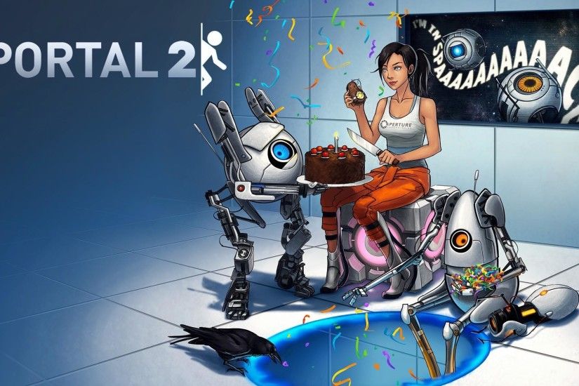 Portal 2 Party HD Wallpaper. Â« Â»