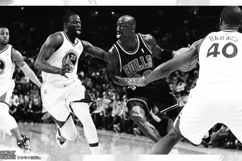 Michael Jordan vs 2015-2016 GS Warriors 2880x1800 Wallpaper