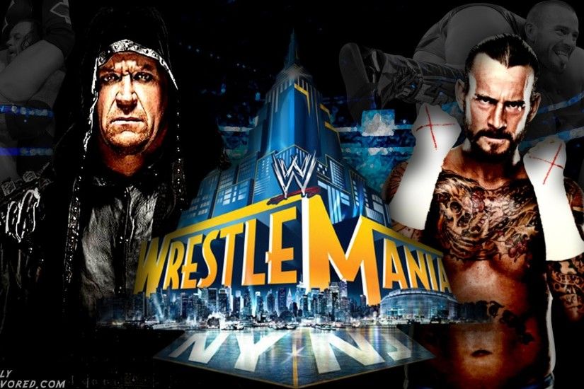 WrestleMania Wallpaper Wednesday: The Undertaker vs CM Punk .