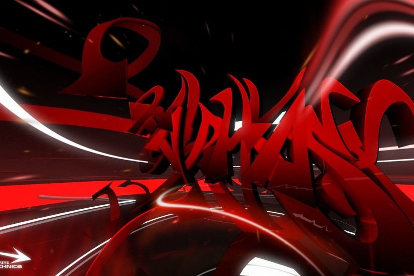 Abstract Art Black and White Red Wallpaper Cool HD
