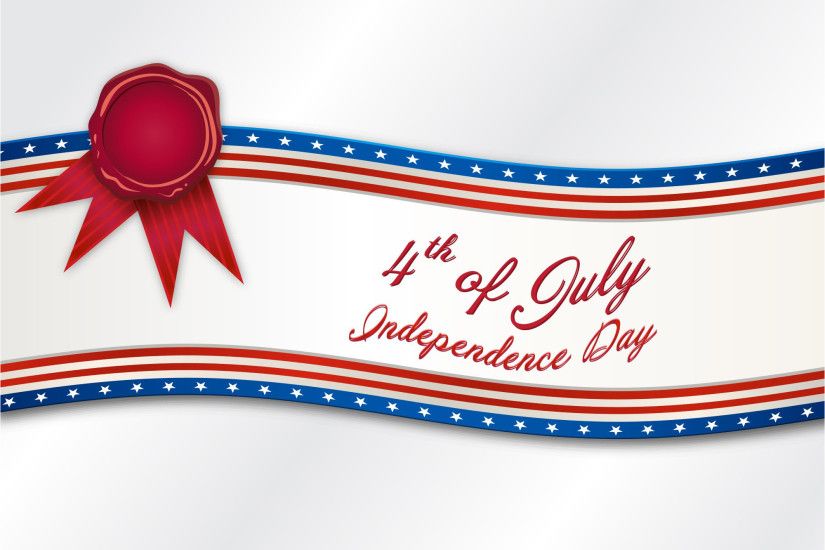 4th Of July American Independence day Ribbon Banner vector