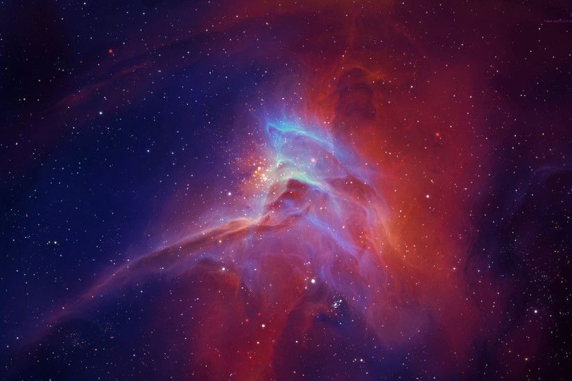 Download now full hd wallpaper energy cloud red deep space ...