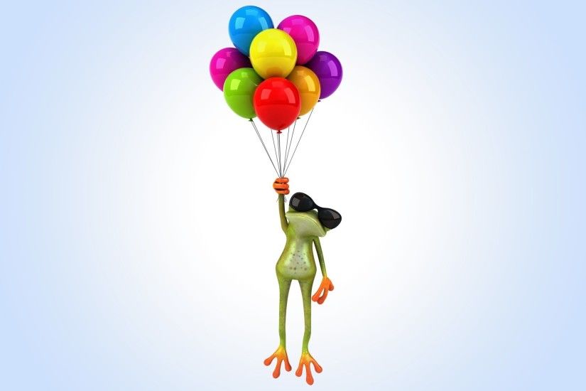 3d funny frog frog balloons