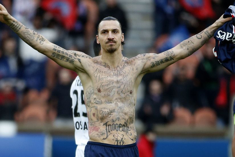 Zlatan Ibrahimovic: PSG striker reveals 50 new 'tattoos' in goal  celebration to raise awareness for World Food Programme | The Independent