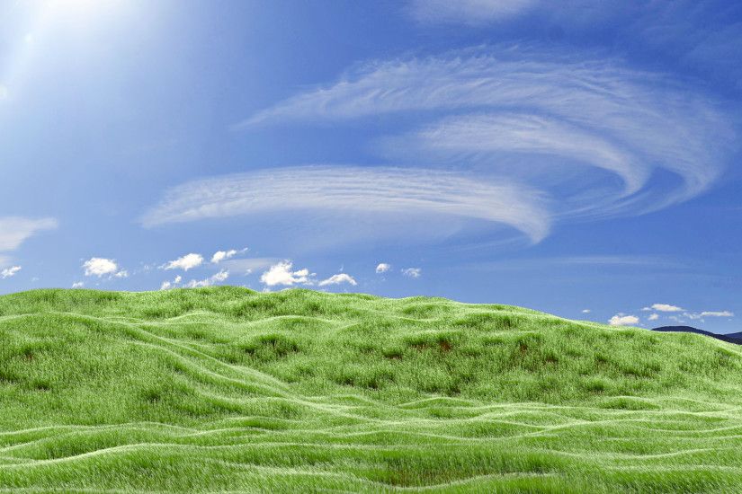 A Recreation of the Classic Windows XP Wallpaper in Blender