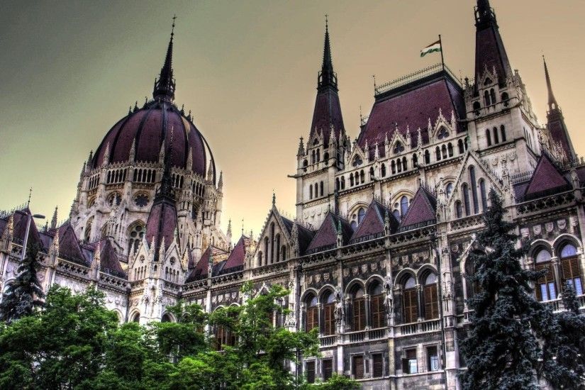 Man Made Hungarian Parliament Building Man Made Building Parliament Budapest  Hungary Gothic Architecture Dome Wallpaper