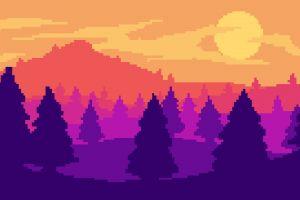 pixel landscape background tumblr 1920x1080 for samsung galaxy