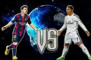 large Cristiano Ronaldo vs Lionel Messi 2018 Wallpaper 1920x1080