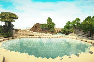 amazing minecraft background 1920x1080
