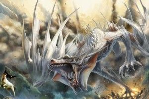 download White Dragon Wallpaper 1920x1080 for 4K