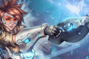 new overwatch tracer wallpaper 5120x2880 for tablet