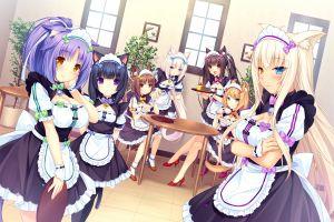 large nekopara wallpaper 2960x1840 lockscreen
