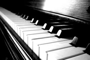 large Piano Keys Background 1920x1200 for desktop