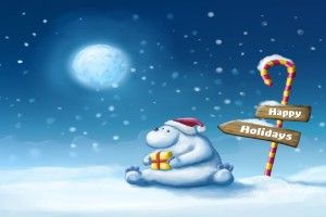 cool Winter Holiday Backgrounds 1920x1200 iPad
