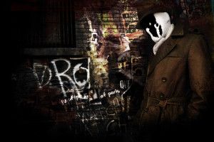 widescreen Watchmen Rorschach Wallpaper 2560x1600 for iPad 2