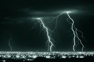Lightning Storm Wallpaper 2560x1600 for samsung