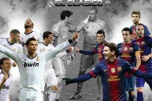large Real Madrid vs Barcelona Wallpaper 2300x1400 lockscreen