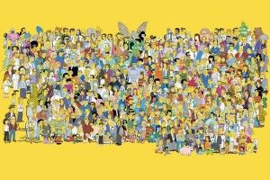 Simpsons Characters Wallpaper 1920x1200 for computer