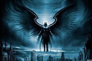 beautiful Black Angel Wallpaper 2560x1600 for android tablet