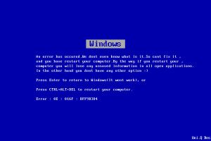 popular Blue Screen of Death Background 1920x1200 samsung