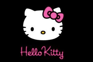 widescreen Hello Kitty Black and Pink Wallpaper 1920x1200 for lockscreen