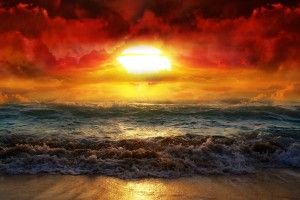 vertical Sun Rise Wallpaper 1920x1080 high resolution