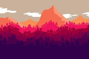 vertical Flat Design Wallpapers 1920x1080