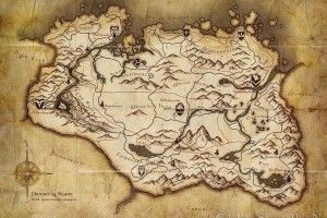 Skyrim Map Wallpaper 1920x1200 for hd 1080p
