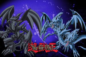 download free Red Eyes Black Dragon vs Blue Eyes White Dragon Wallpaper 1920x1200 for desktop
