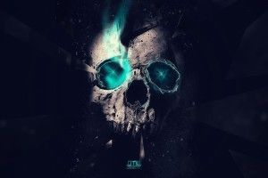 free Abstract Skull Wallpaper 1920x1080 Phone