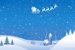 Christmas Snow Scene Wallpaper 2560x1600 HD for mobile
