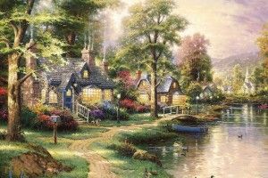 large Kinkade Wallpaper 1920x1080