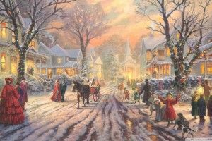 amazing Victorian Christmas Wallpaper 1920x1080 for 4K