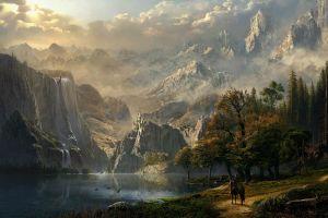 fantasy landscape wallpaper 2558x1550 for desktop
