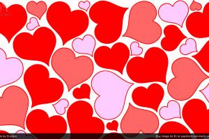 Valentine Hearts Wallpaper 2560x1440 lockscreen